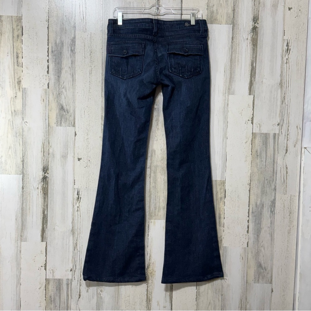 Paige Premium Denim Calabasas Super Low Rise Flare Jeans for Women - Picture 8 of 16